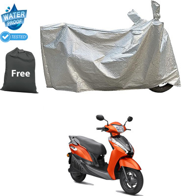 CODOKI Waterproof Two Wheeler Cover for Ampere(Silver)