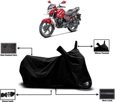 KEDIT Two Wheeler Cover for Hero(Glamour i3s, Black)