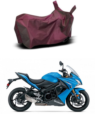 MMSSTAR Waterproof Two Wheeler Cover for Suzuki(GSX S1000F, Maroon)