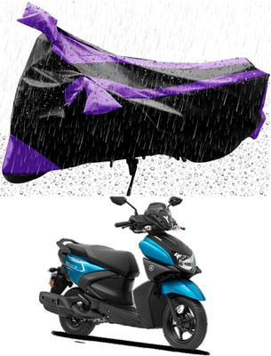MMSSTAR Waterproof Two Wheeler Cover for Yamaha(Ray-ZR 125FI, Purple, Black)