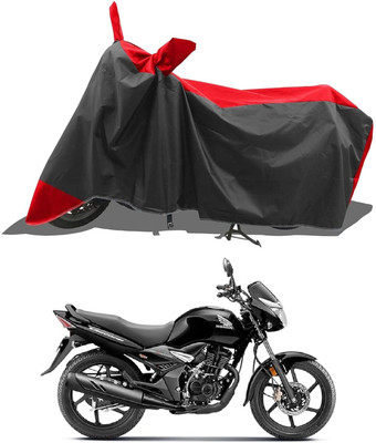 KEDIT Two Wheeler Cover for Honda(Unicorn, Red, Black)