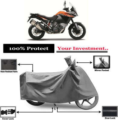 Amexride Two Wheeler Cover for KTM(1050 Adventure, Grey)