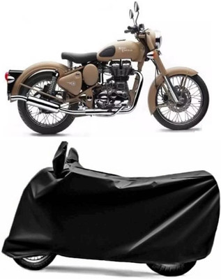V VINTON Two Wheeler Cover for Royal Enfield(Bullet 500, Black)