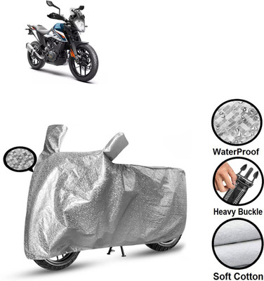 PAGORA Waterproof Two Wheeler Cover for KTM(250 Duke BS6, Silver)