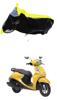 VESMEI Two Wheeler Cover for Yamaha(Fascino 125, Yellow)