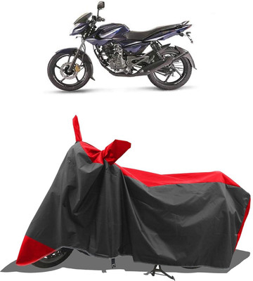 KEDIT Two Wheeler Cover for Universal For Bike(Pulsar 135 LS DTS-i, Red, Black)