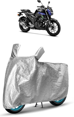 J S R Waterproof Two Wheeler Cover for Yamaha(FZ 25, Silver)