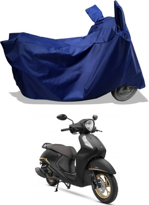 Amexride Two Wheeler Cover for Yamaha(Fascino 125 FI, Blue)