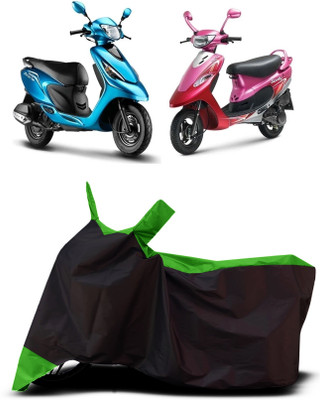 VESMEI Two Wheeler Cover for TVS(Pep Plus, Green)