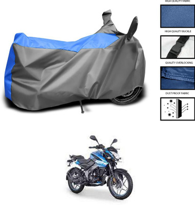 DeepShakshi AUTOMOTIVE Two Wheeler Cover for Bajaj(Pulsar 125, Grey, Blue)