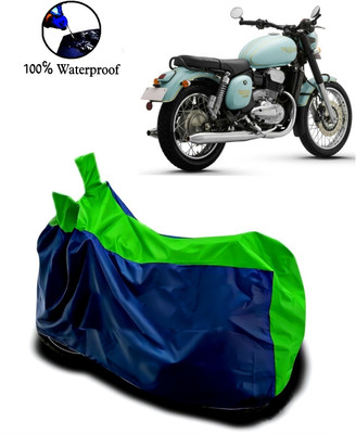 APNEK Waterproof Two Wheeler Cover for JAWA(42, Green, Blue)