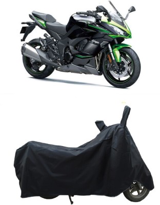 Coxtor Waterproof Two Wheeler Cover for Kawasaki(Ninja 1000, Black)