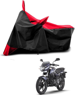 KEDIT Two Wheeler Cover for Bajaj(Pulsar 180 DTS-i, Red, Black)