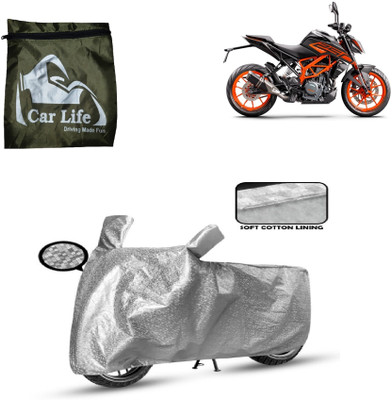 Car Life Two Wheeler Cover for KTM(250 Duke, Silver)