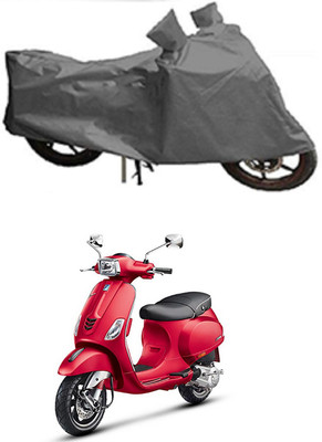 Mdstar Waterproof Two Wheeler Cover for Piaggio(Vespa SXL 150, Grey)