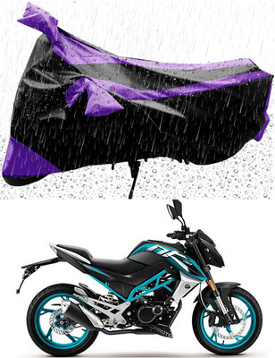 Mdstar Waterproof Two Wheeler Cover for CFMoto(150NK, Purple, Black)