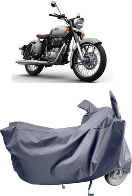 Amexride Two Wheeler Cover for Royal Enfield(Classic Gunmetal, Grey)