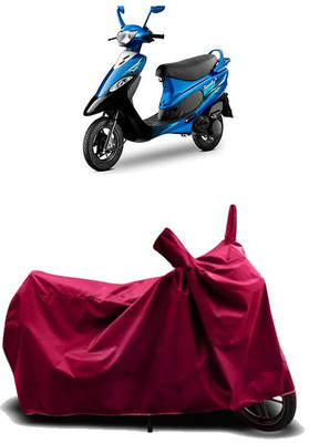 KEDIT Two Wheeler Cover for TVS(Scooty Pep+, Maroon)