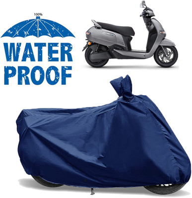 AUTOCAD Waterproof Two Wheeler Cover for TVS(iQube, Blue)
