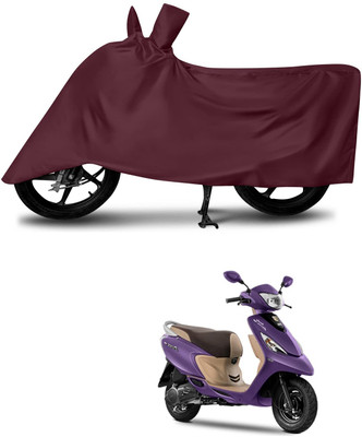 KEDIT Two Wheeler Cover for TVS(Zest, Maroon)