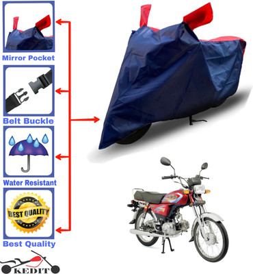 KEDIT Two Wheeler Cover for Yamaha(RX 100, Red, Blue)