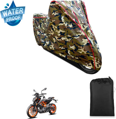 PAGORA Waterproof Two Wheeler Cover for KTM(390 Duke BS6, Yellow)