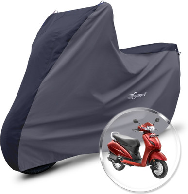 Neodrift Two Wheeler Cover for Honda(Activa 4G, Black, Grey)