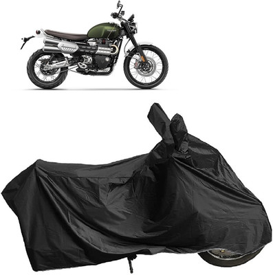 MMSSTAR Waterproof Two Wheeler Cover for Triumph(Scrambler, Black)