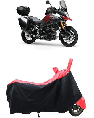 Coxtor Two Wheeler Cover for Suzuki(V Strom 1000, Red)