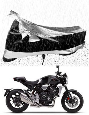 Ascension Two Wheeler Cover for Honda(CB1000R Plus, Silver, Black)