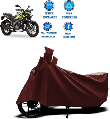 KEDIT Two Wheeler Cover for Bajaj(Pulsar 200 NS DTS-i, Maroon)