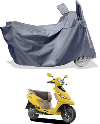 Amexride Two Wheeler Cover for TVS(Scooty Zest 110, Grey)