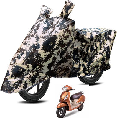 Euro Care Waterproof Two Wheeler Cover for TVS(Jupiter, Silver)