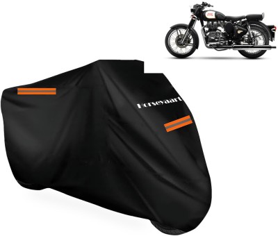 Horseyaart Waterproof Two Wheeler Cover for Royal Enfield(Standard 350, Black)