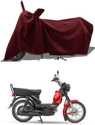 WMIZEXA Waterproof Two Wheeler Cover for TVS(XL 100 Heavy Duty BS6, Maroon)