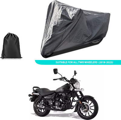 GOSHIV-car and bike accessories Two Wheeler Cover for Bajaj(Avenger Street 160, Grey)