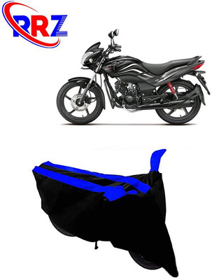 RRZ Waterproof Two Wheeler Cover for Hero(Passion Xpro, Black, Blue)