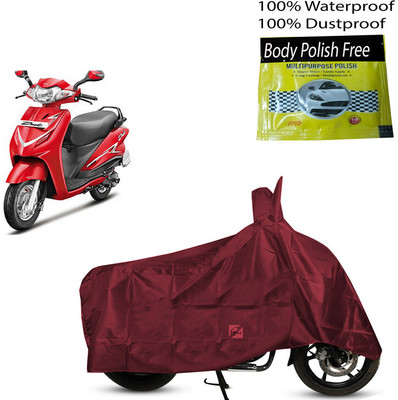 EGAL Waterproof Two Wheeler Cover for Hero(Duet 125CC, Maroon)