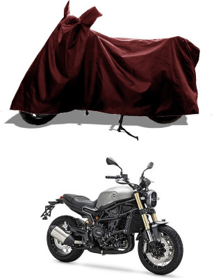 GROFATIK Two Wheeler Cover for Benelli(Leoncino 800, Maroon)