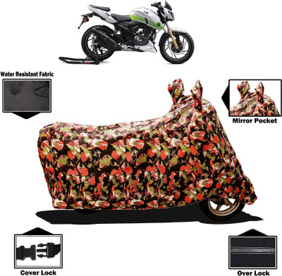 Amexride Two Wheeler Cover for TVS(Apache RTR 200 Fi E100, Multicolor)