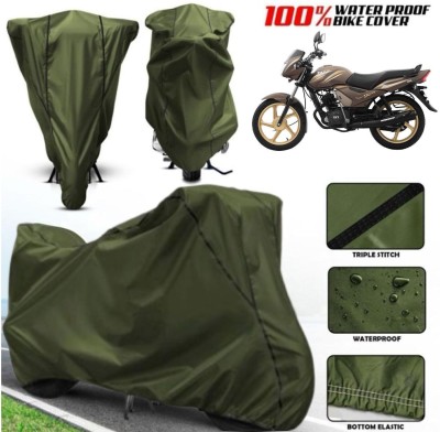 AutoGalaxy Waterproof Two Wheeler Cover for TVS(Star City, Green)