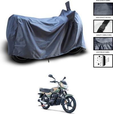 PAGORA Waterproof Two Wheeler Cover for Bajaj(CT100, Grey)