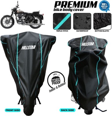 AutoGalaxy Waterproof Two Wheeler Cover for Royal Enfield(Bullet, Black)