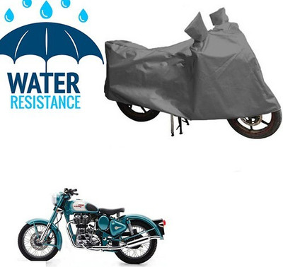 MMSSTAR Waterproof Two Wheeler Cover for Royal Enfield(500, Grey)