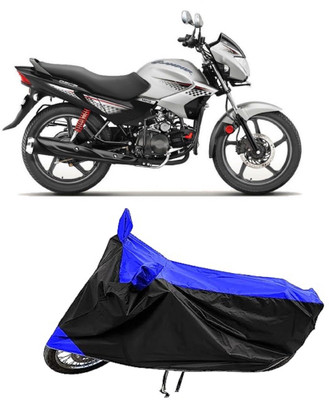 Mdstar Waterproof Two Wheeler Cover for Hero(Glamour BS6, Blue)