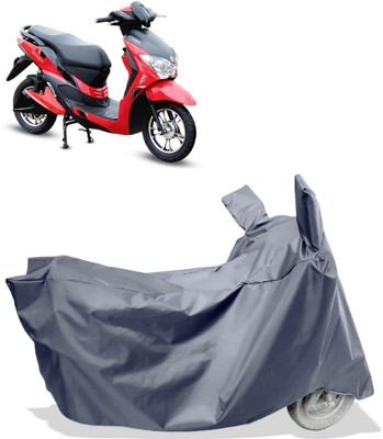 Amexride Two Wheeler Cover for Hero Electric(Electric Dash, Grey)