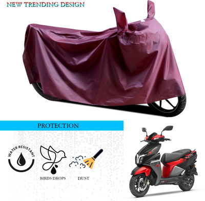 ANTHUB Waterproof Two Wheeler Cover for TVS(Ntorq 125, Maroon)