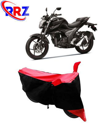 AutoGalaxy Waterproof Two Wheeler Cover for Suzuki(Gixxer, Black, Red)