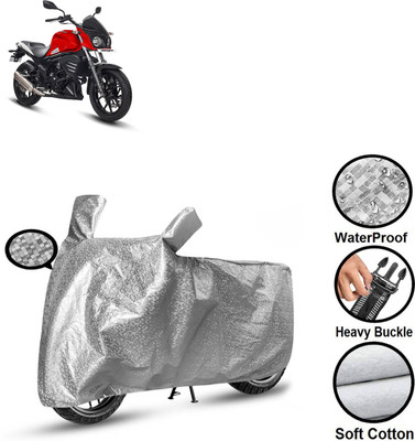CODOKI Waterproof Two Wheeler Cover for Mahindra(Mojo UT 300, Silver)