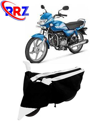 RRZ Waterproof Two Wheeler Cover for Hero(HF Deluxe, Black, White)